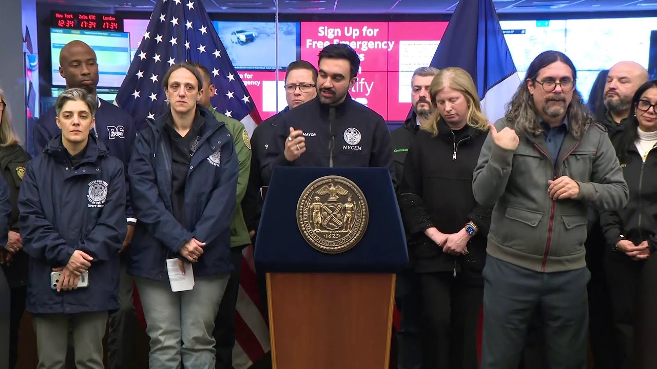 Mayor Mamdani Holds Press Conference to Provide Weather Updates