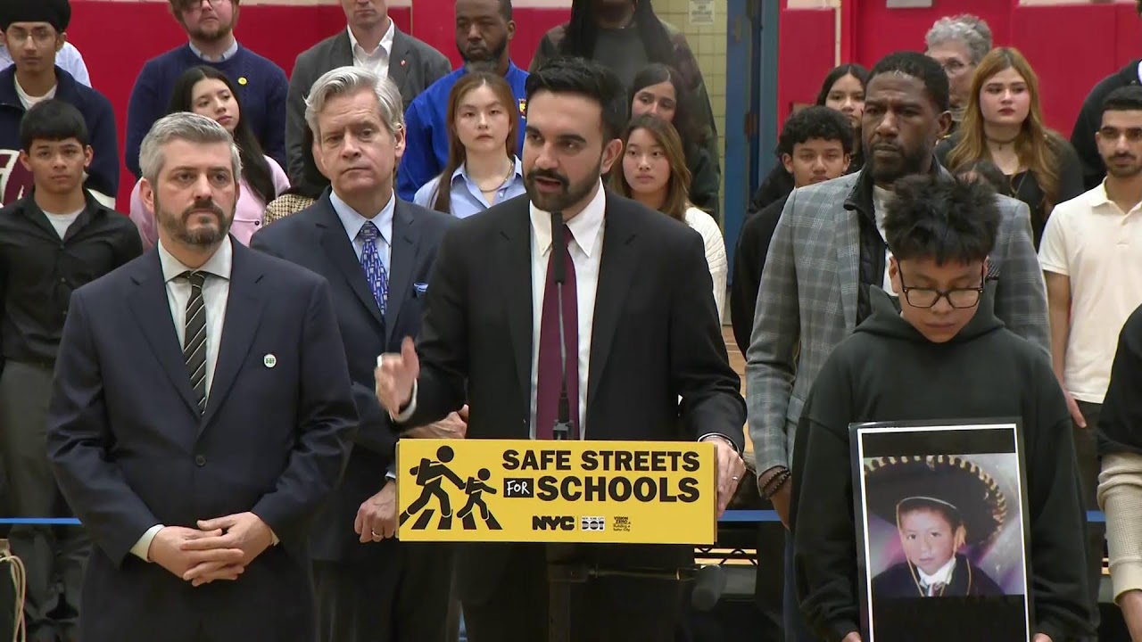 Mayor Mamdani Holds Press Conference to Make an Announcement with DOT Commissioner Flynn