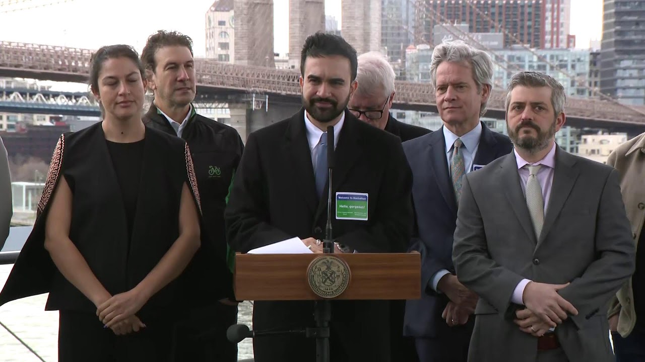 Mayor Mamdani Holds a Press Conference to Make a Street Safety Announcement