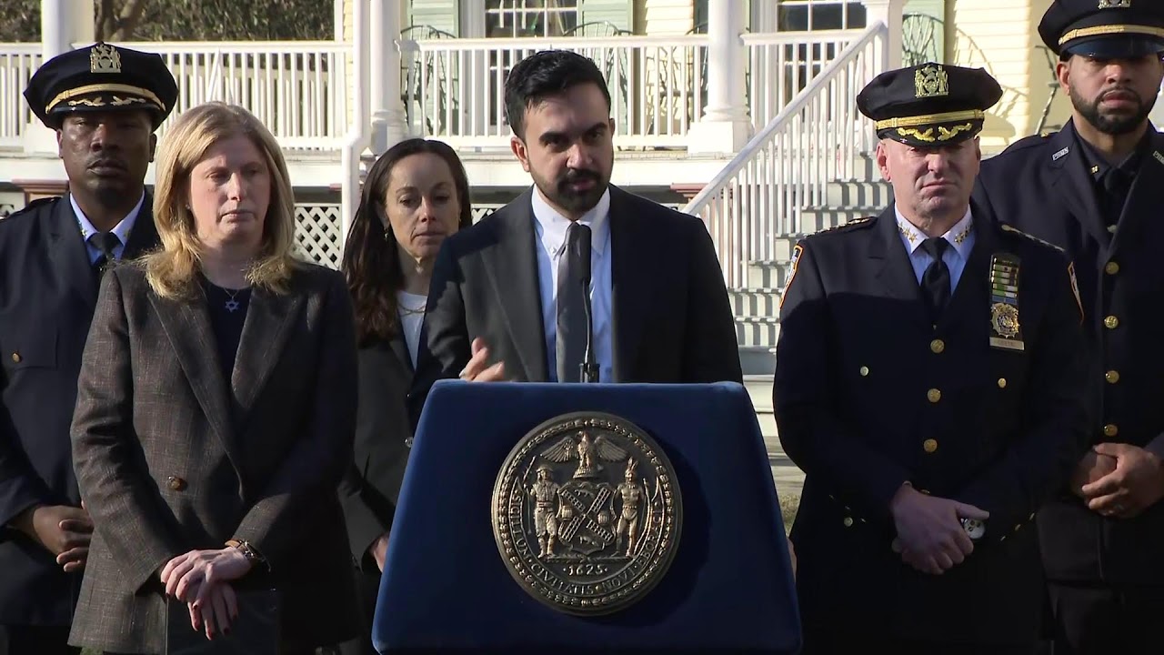 Mayor Mamdani Holds Press Conference at Gracie Mansion with NYPD Commissioner Jessica S. Tisch