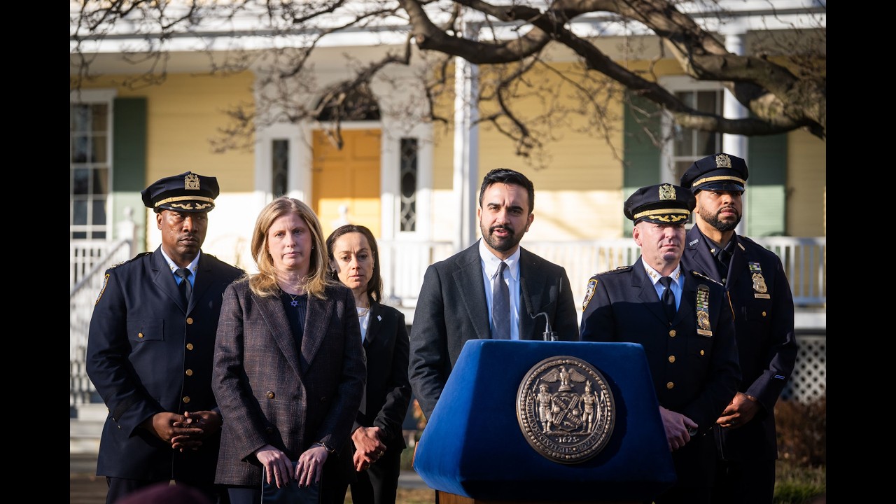 Mayor Mamdani Holds Press Conference at Gracie Mansion with NYPD Commissioner Jessica S. Tisch