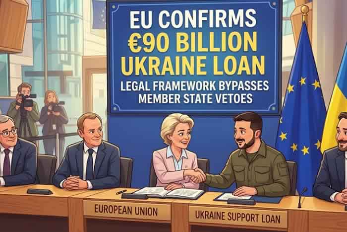 EU Confirms €90 Billion Ukraine Loan: Legal Framework Bypasses Member State Vetoes