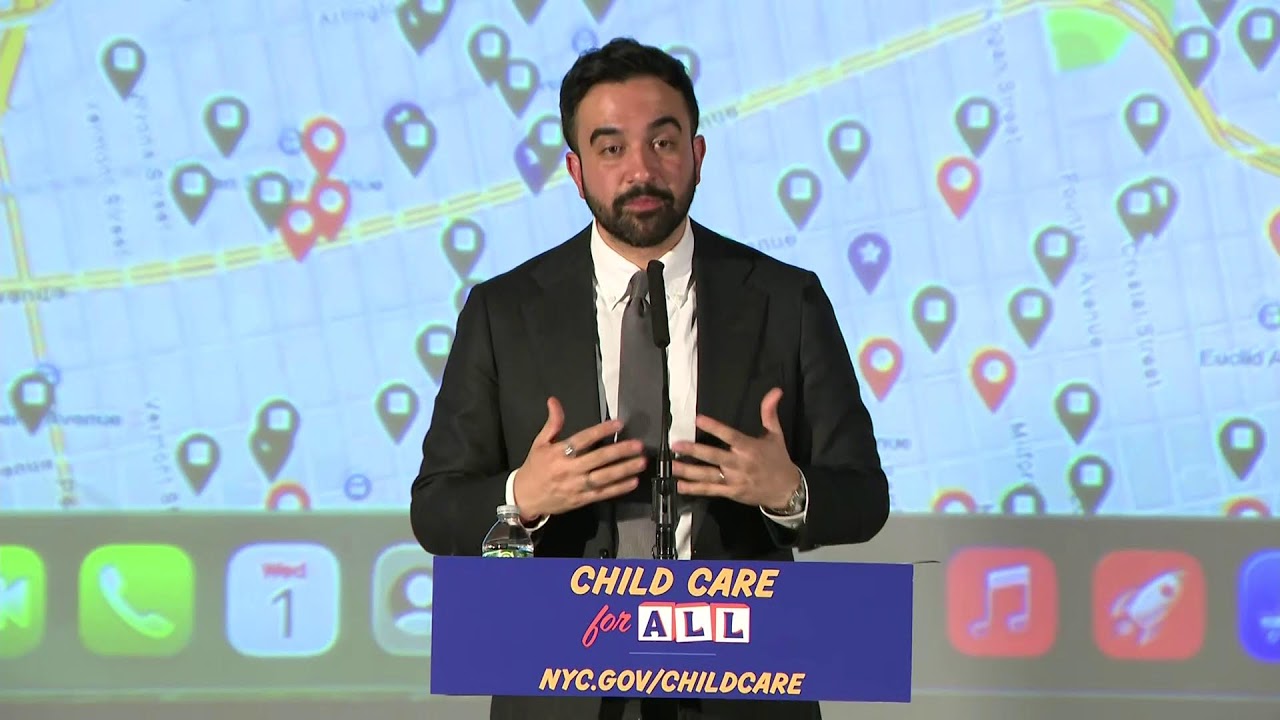 Mayor Mamdani Holds Press Conference to Make a Child Care Announcement
