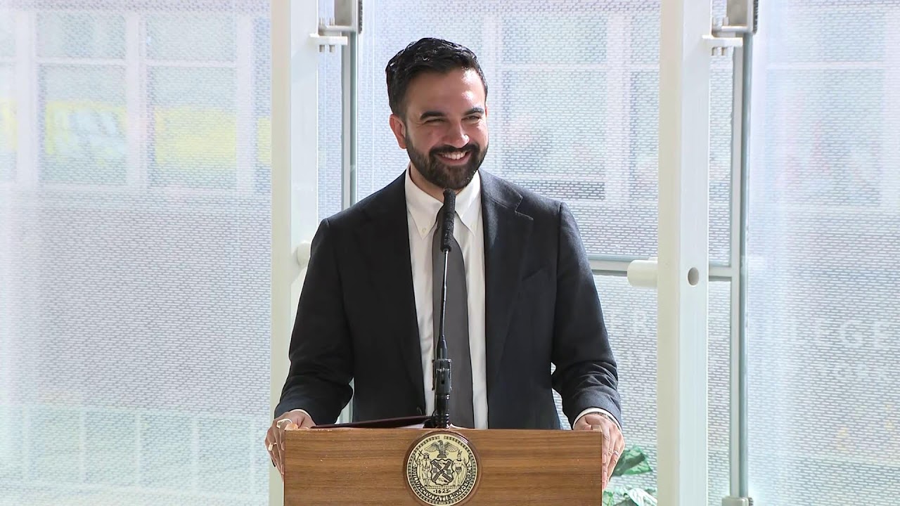 Mayor Mamdani Makes an Announcement with MOERJ Commissioner Atta-Mensah