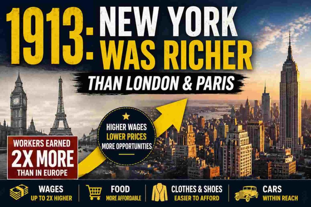 nNew York vs London and Paris 1913 vs 2026