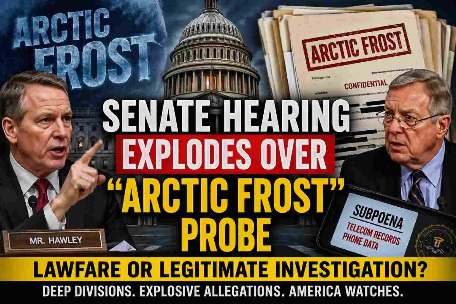 Midtown Tribune. US Senate Judiciary Committee hearing on Arctic Frost probe involving Donald Trump and January 6 investigation