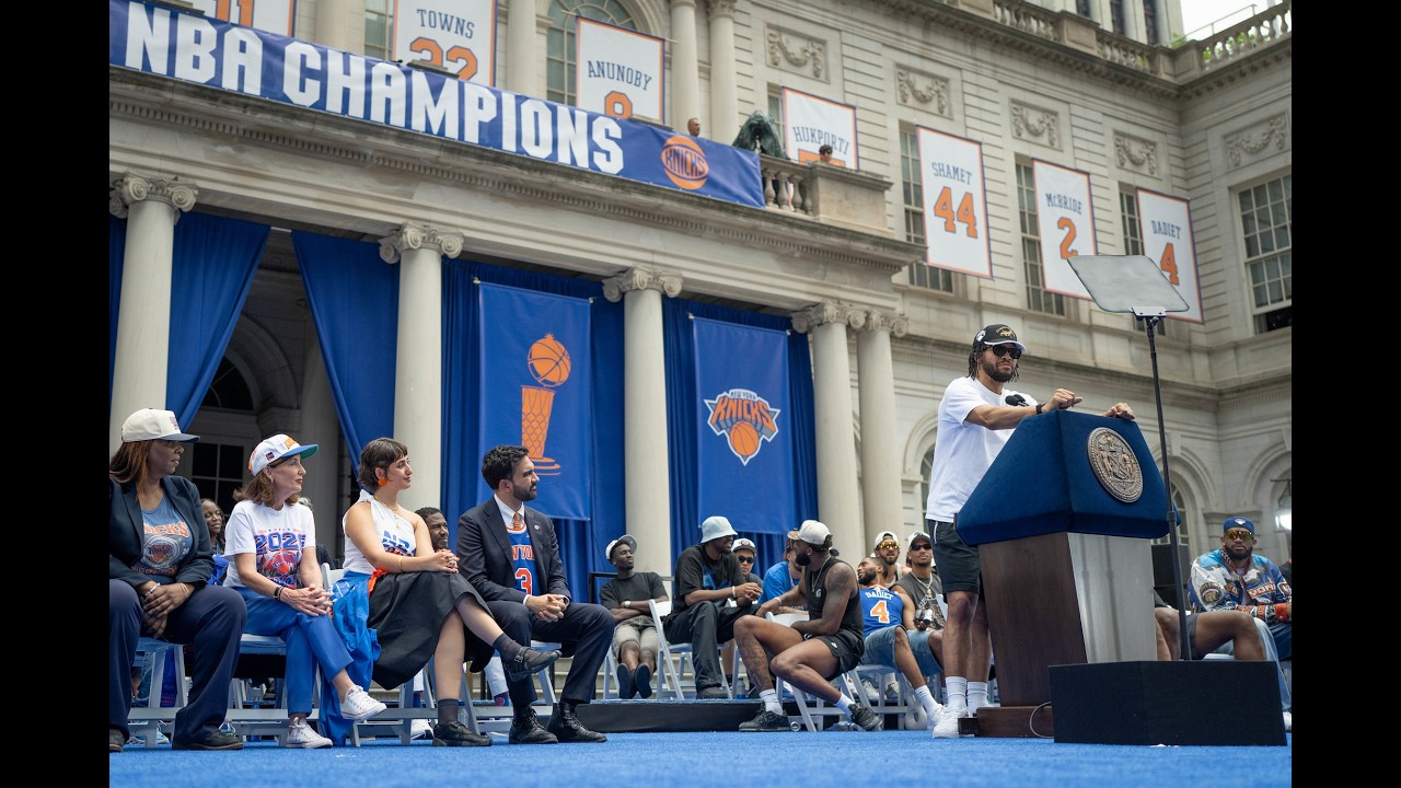 Mayor Mamdani Hosts & Delivers Remarks at the 2026 NBA Champions New York Knicks City Hall Ceremony