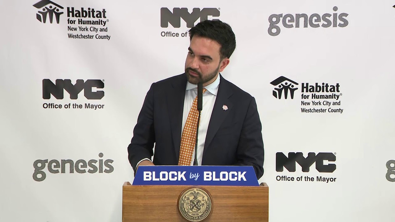 Mayor Mamdani Holds Press Conference to Make a Housing Announcement