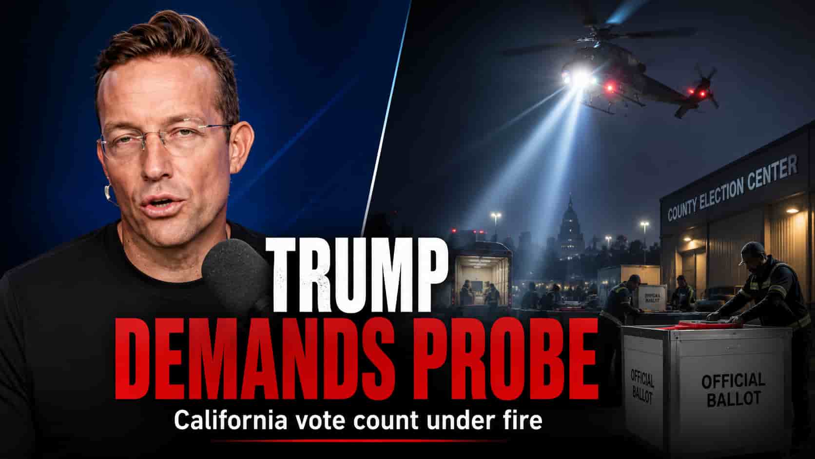Trump Calls for Federal Investigation Into California Vote Counting, Alleges “Big Cheating” in Primary Races