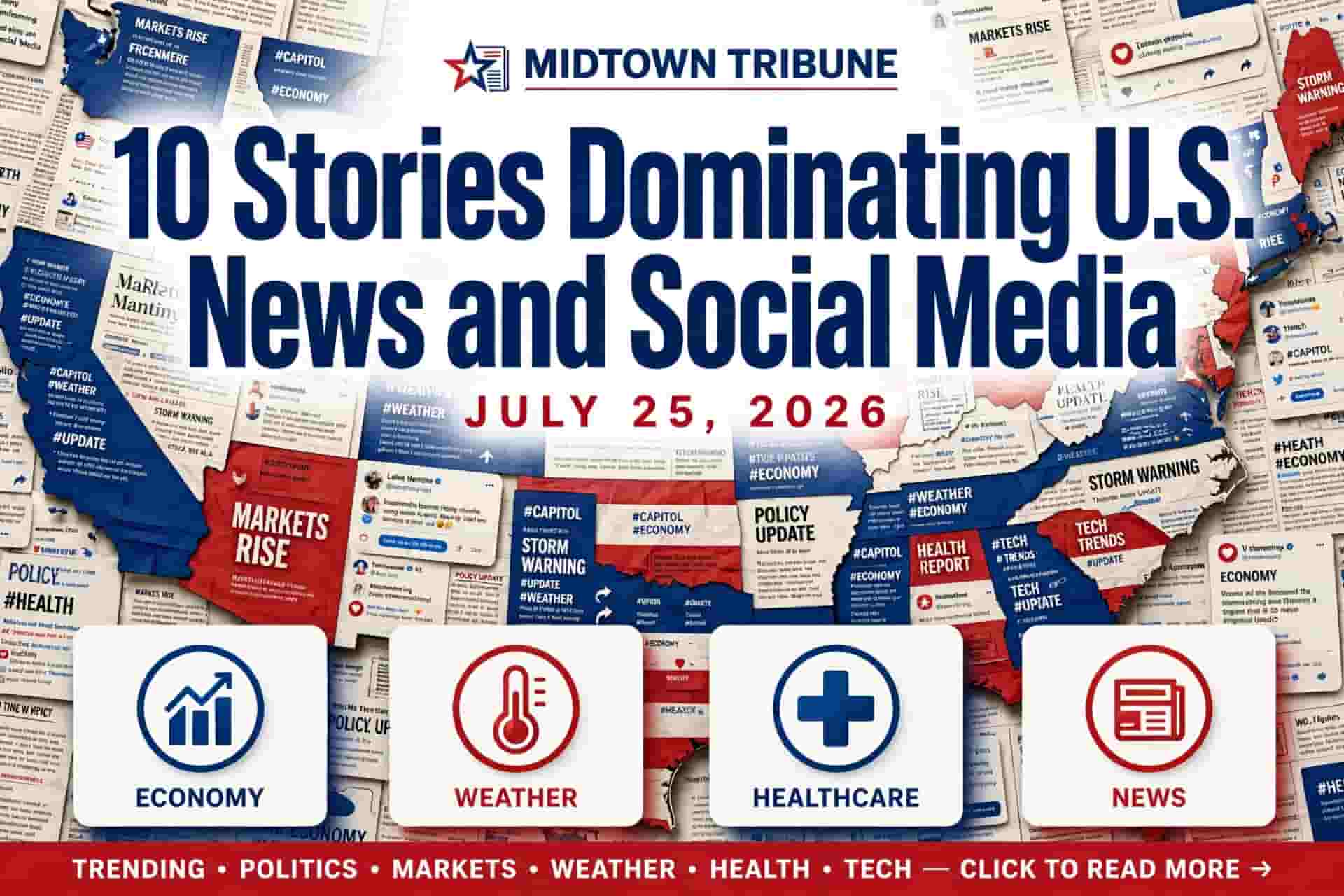 10 Stories Dominating U.S. News and Social Media on July 25, 2026