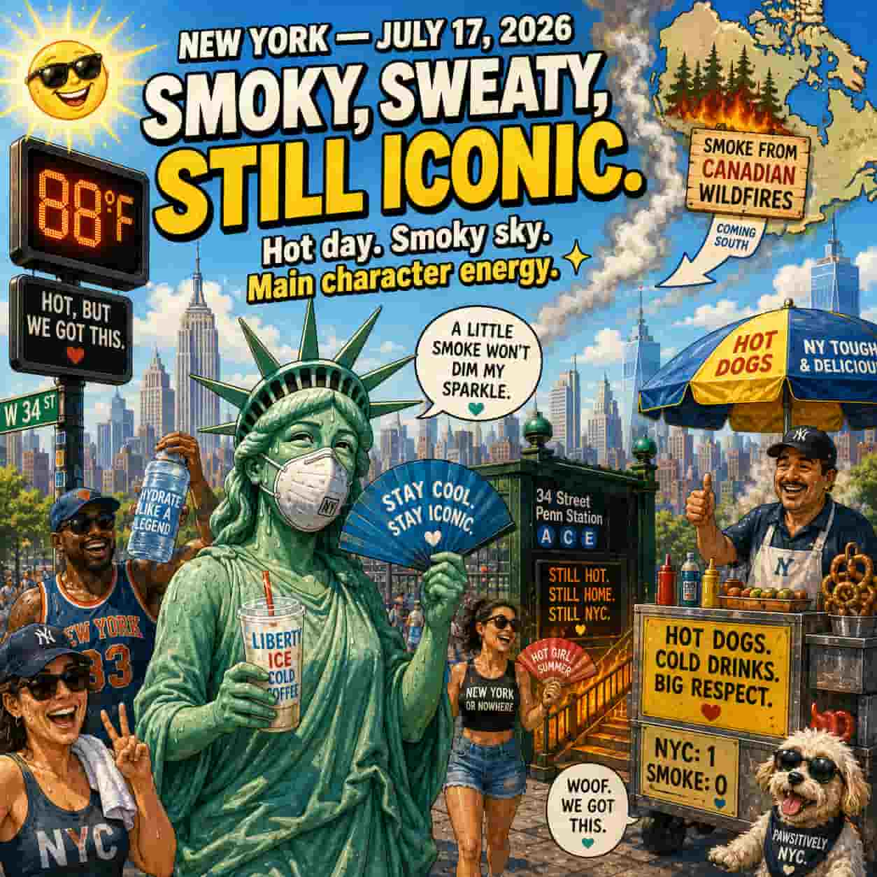 NYC-July 17 2026 fun humor sarcasm