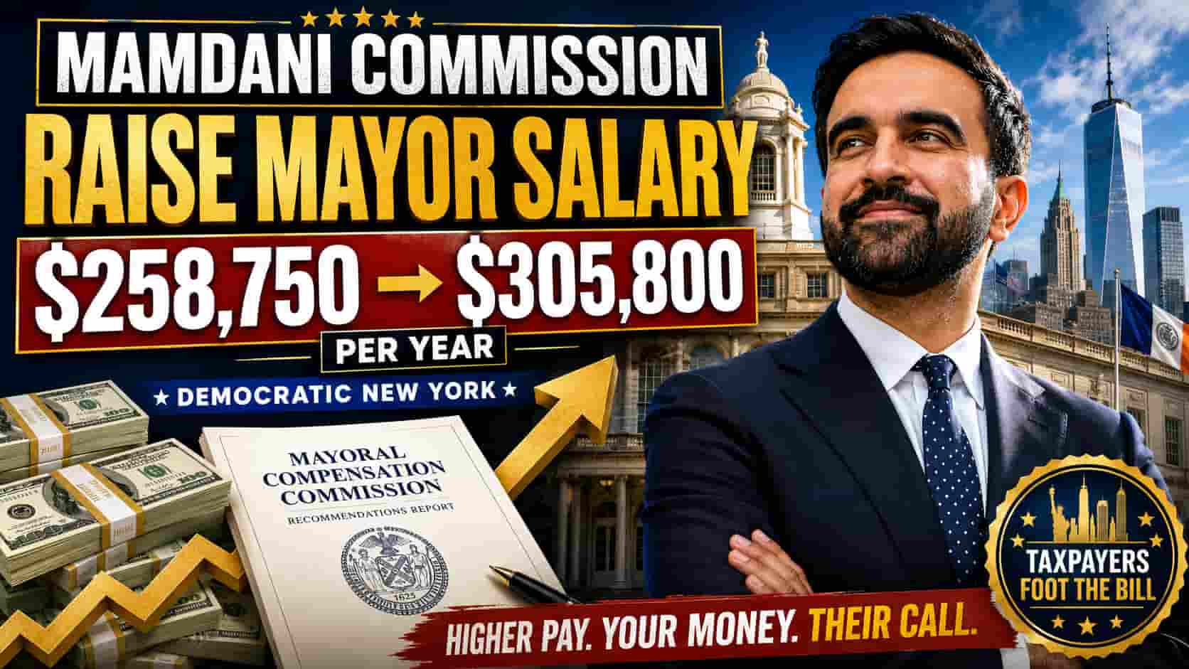Democratic New York: The Mamdani-Appointed Commission Recommends Raising the Mayor’s Salary to $305,800