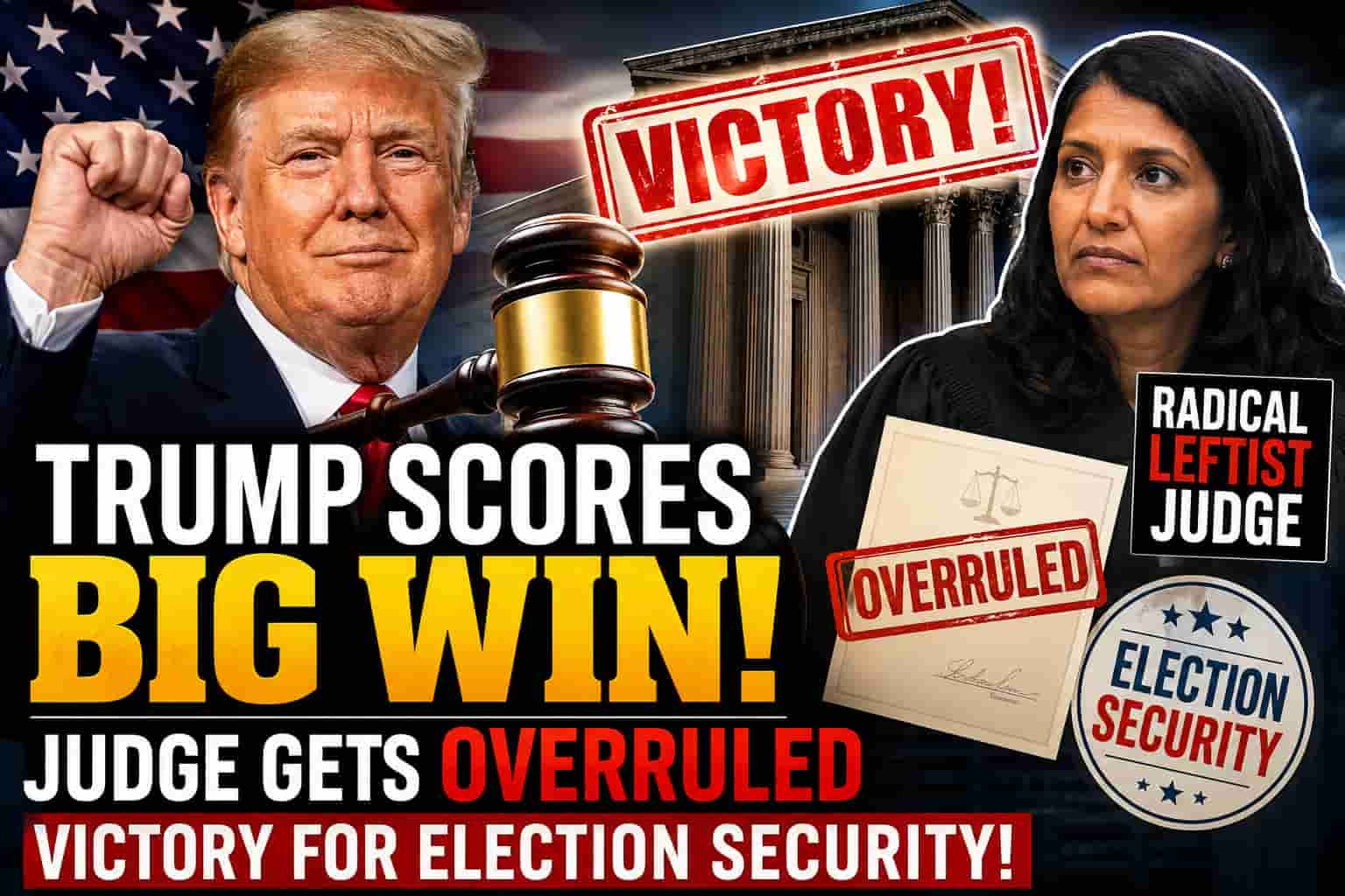 President Trump scores a major legal victory after a federal judge's effort to block an executive order
