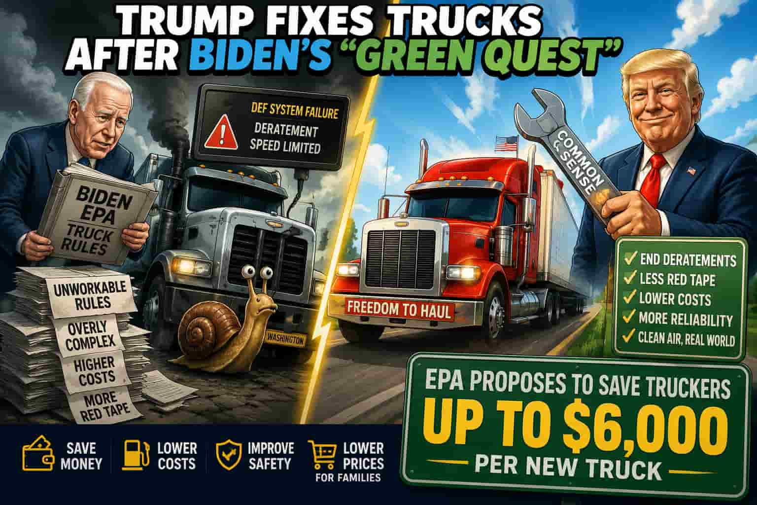 USA news Trump Truck EPA 2026