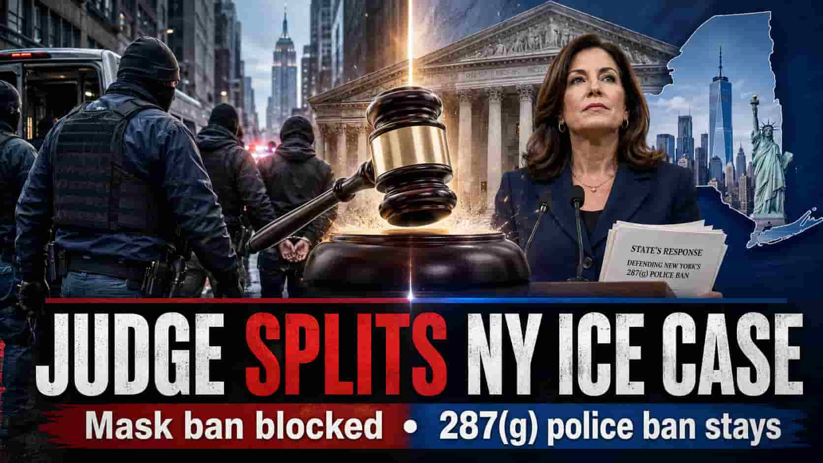 Federal Judge Blocks New York ICE Mask Ban