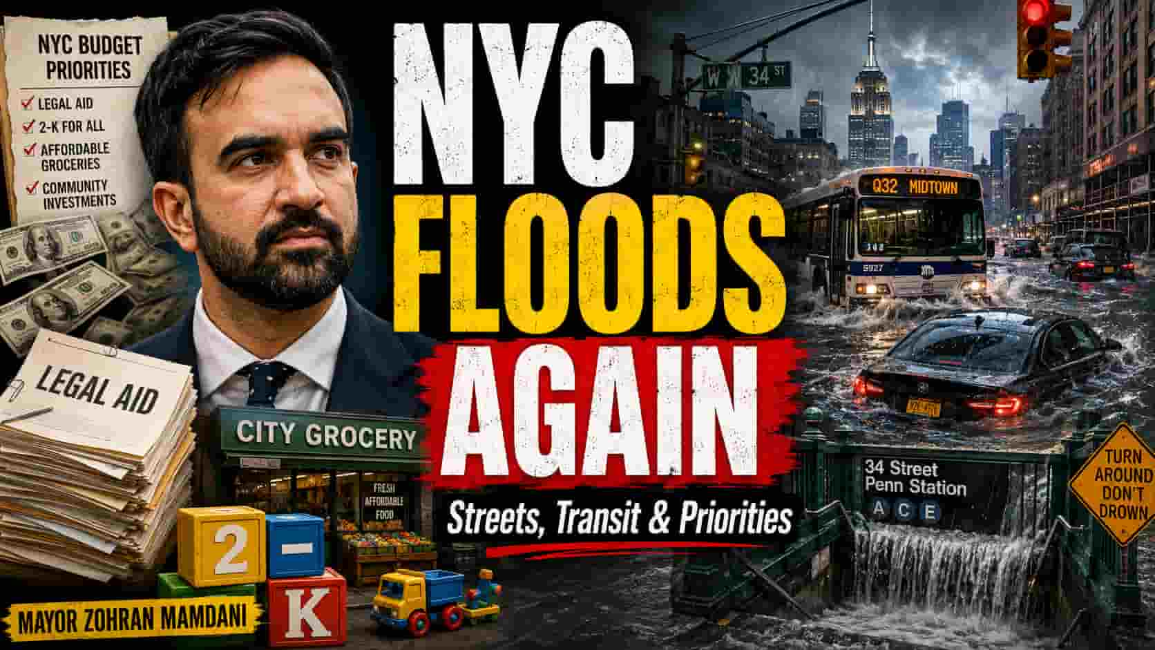NYC Floods Again: The Real Question Is Not Whether Sewers Are Being Repaired — It’s What City Hall Chooses to Fund