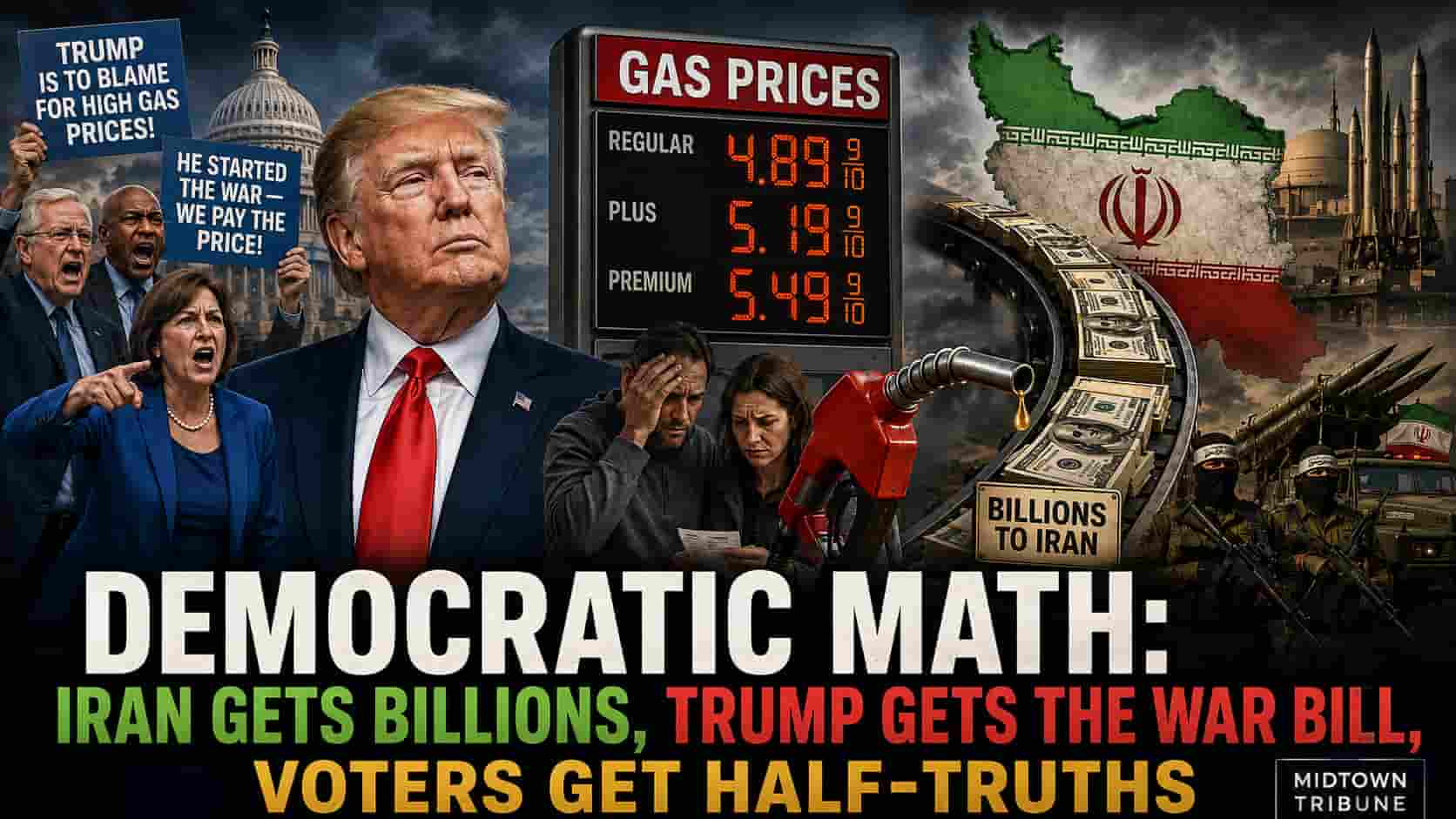 USA gas price Biden Trump