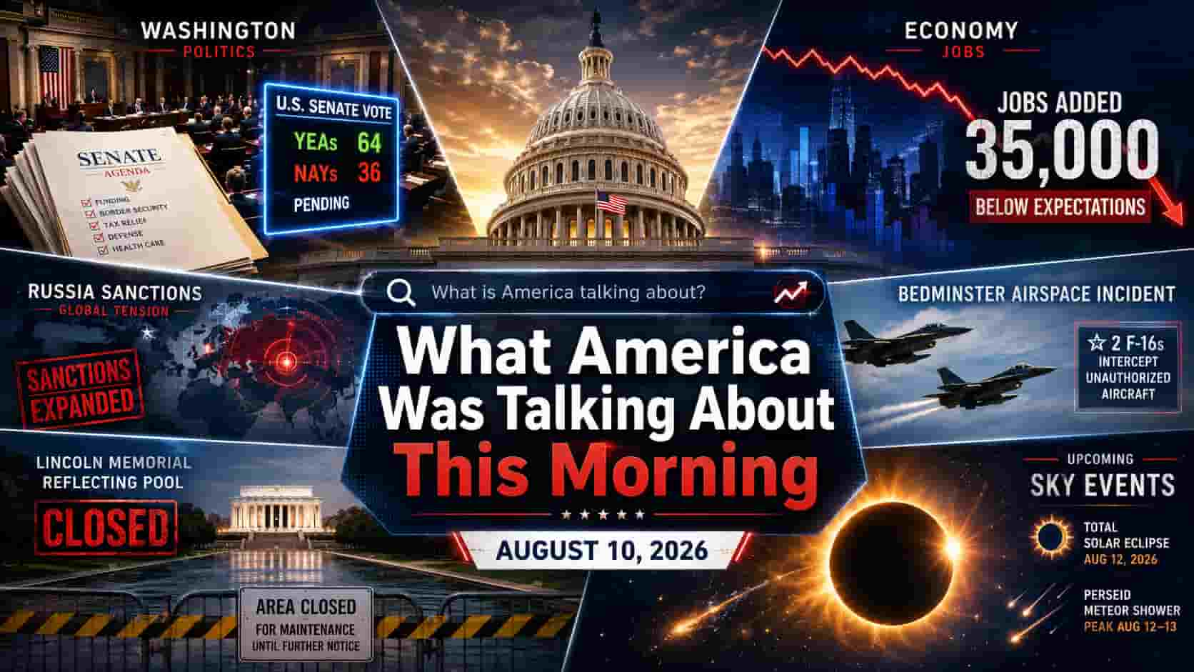 What America Was Talking About This Morning — August 10, 2026