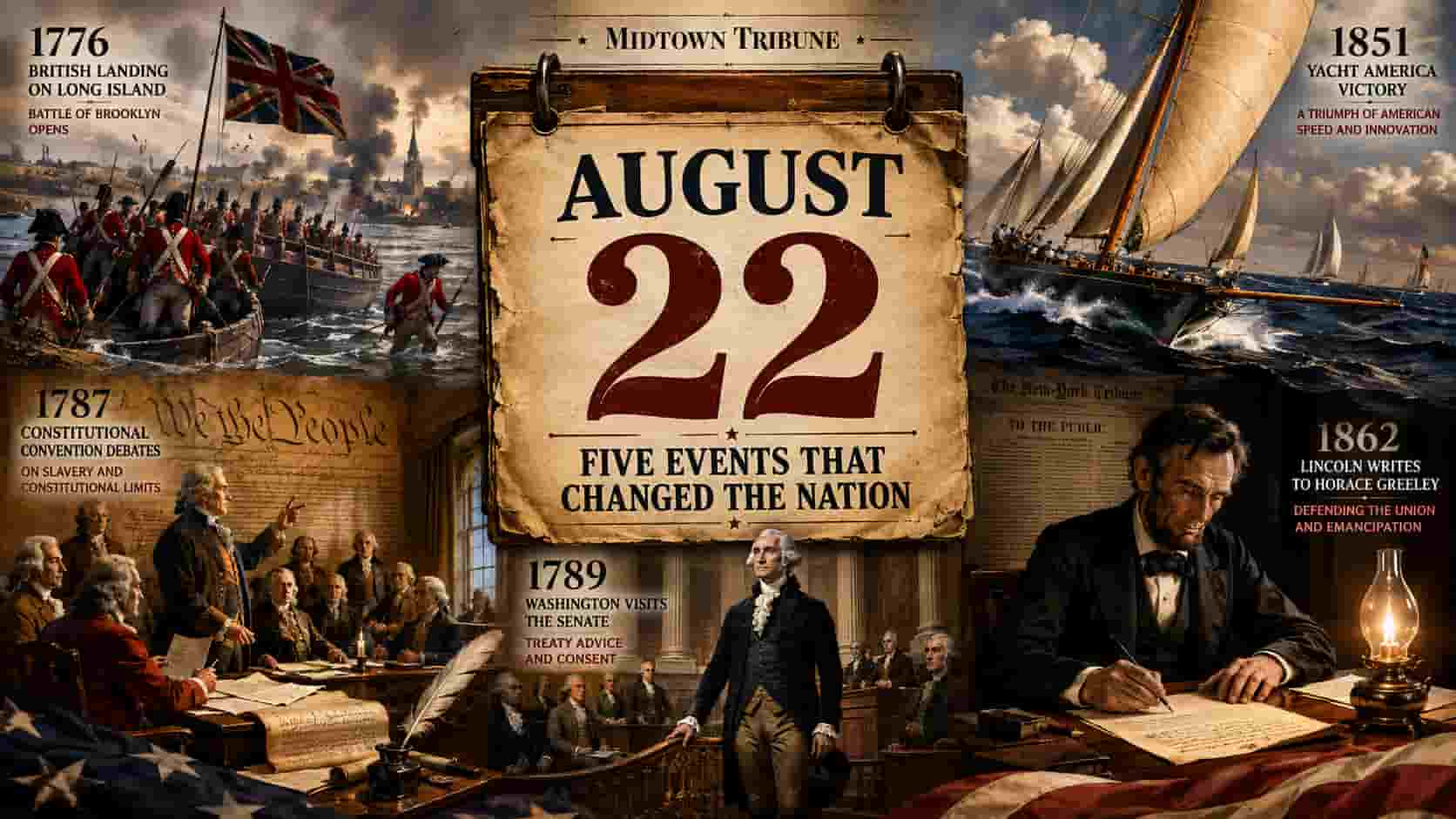 August 22 in American History: Five Events That Changed the Nation