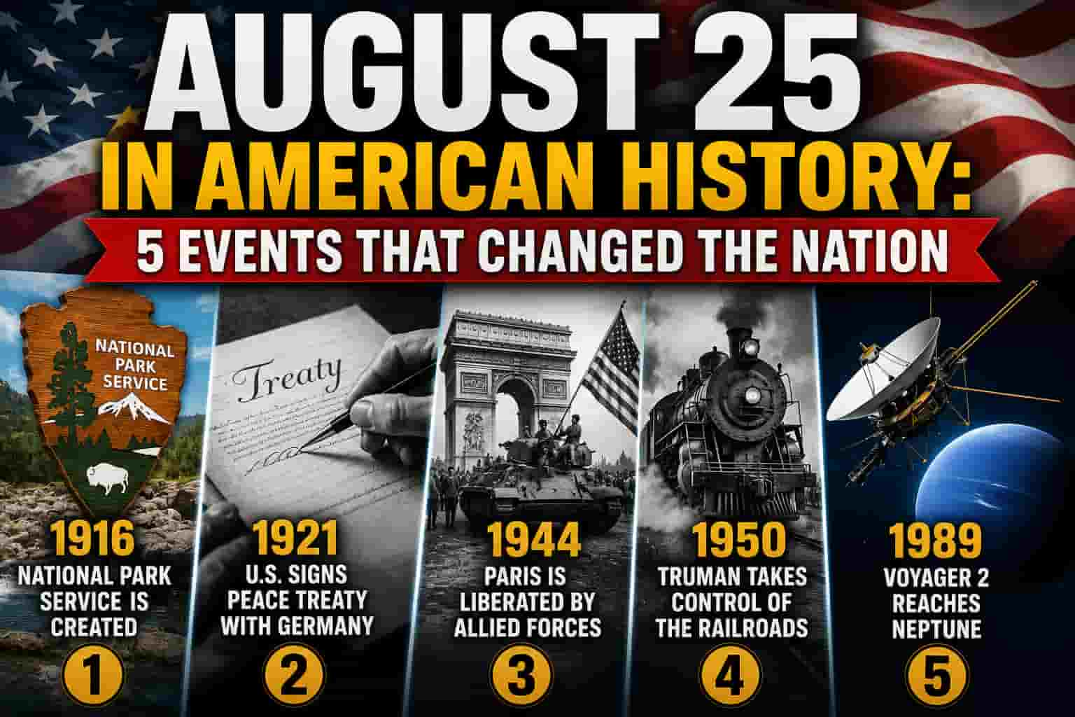 August 25: Five Historic Moments