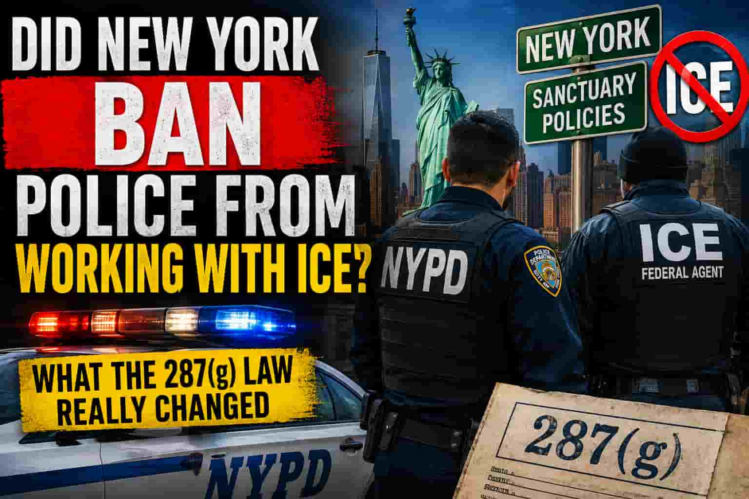 Did New York Ban Police From Working With ICE? What the 287(g) Law Actually Does