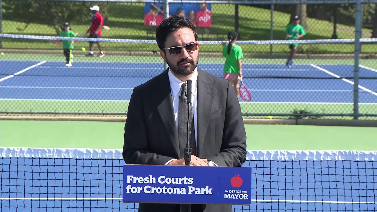 Mayor Mamdani Hosts Ribbon Cutting for Renovated Tennis Courts