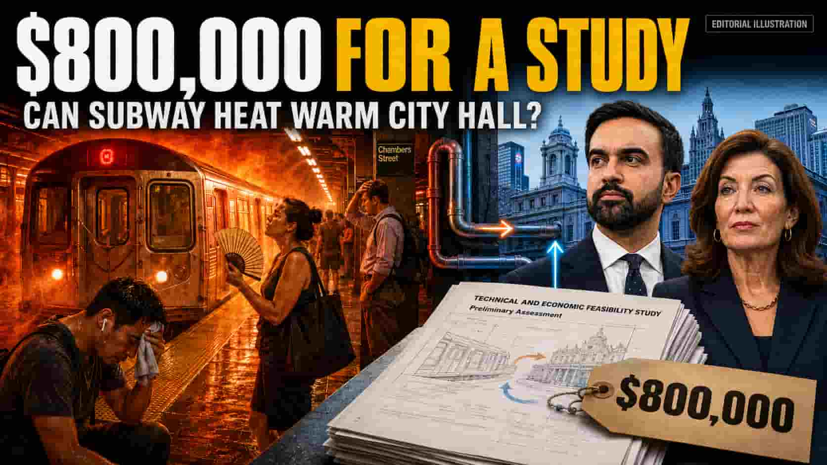 An $800,000 Study to Cool NYC’s Subway: Can Chambers Street Heat Warm City Hall?