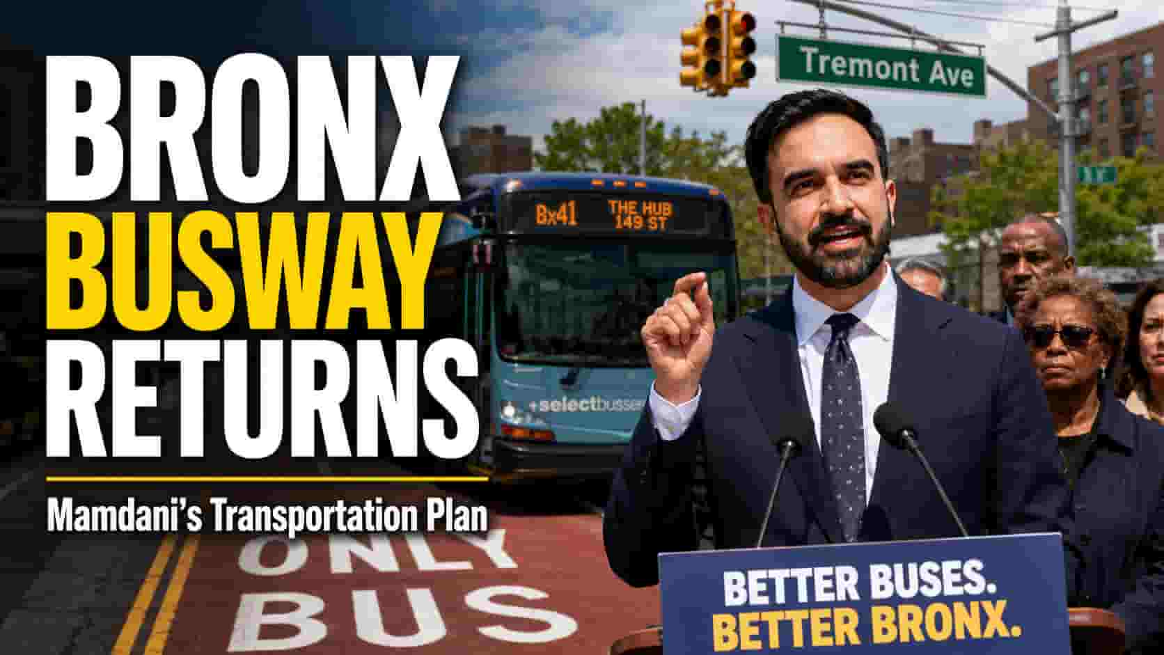 Mayor Mamdani Holds Press Conference to Make Transportation Announcement