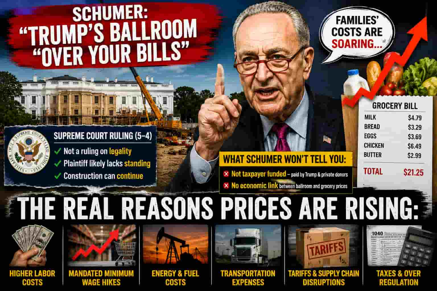 Schumer Trump Ballroom