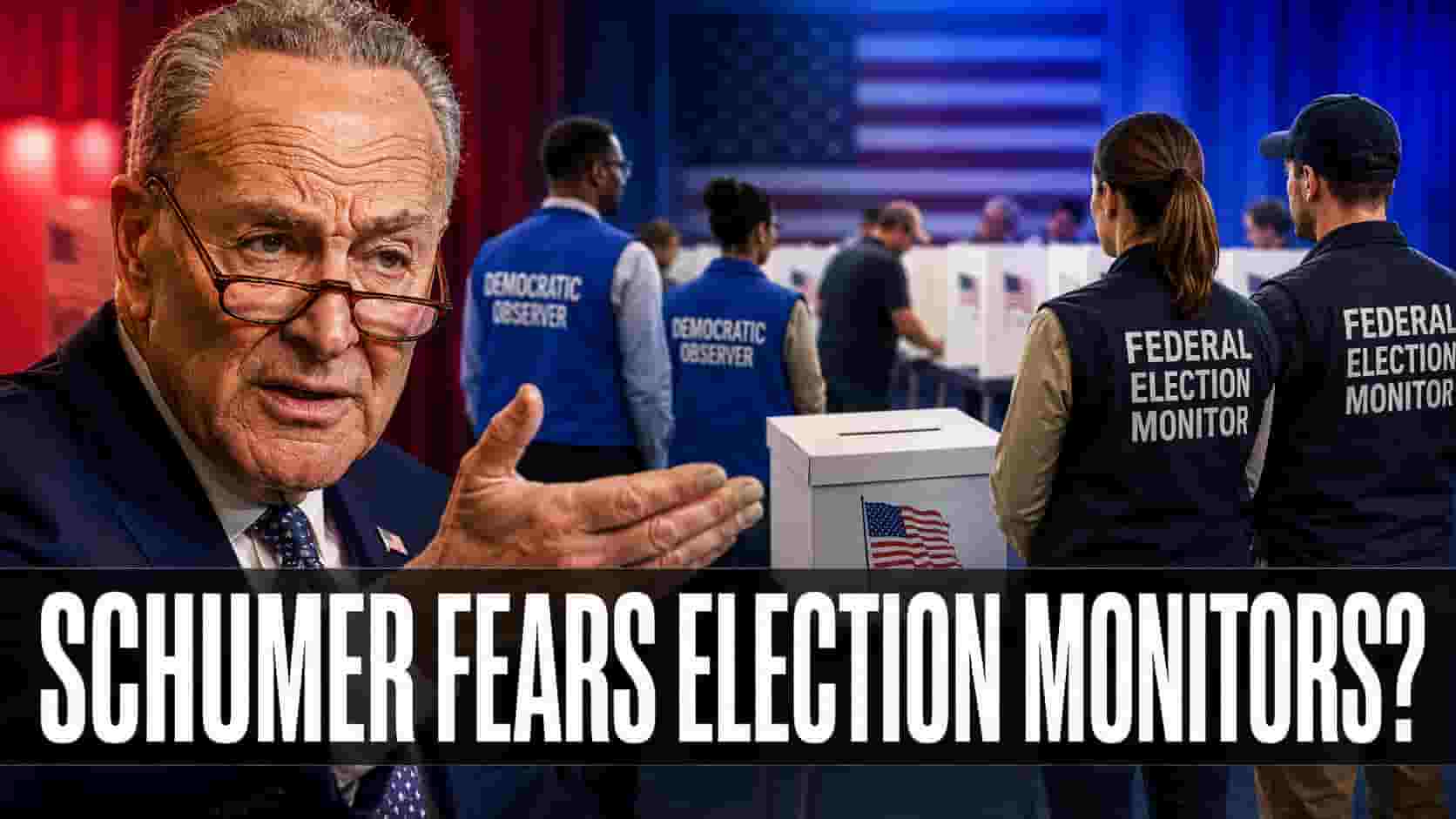 Schumer Warns About DOJ Election Monitors — While Democrats Deploy Their Own