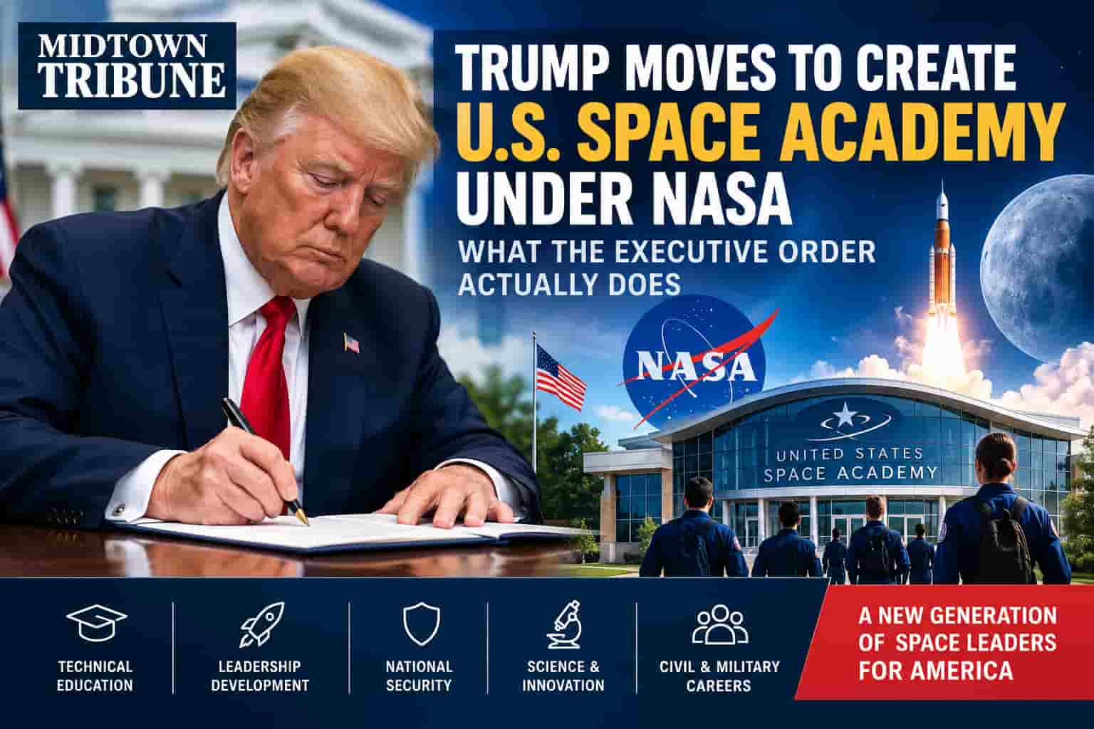 Trump Launches Process to Create a United States Space Academy