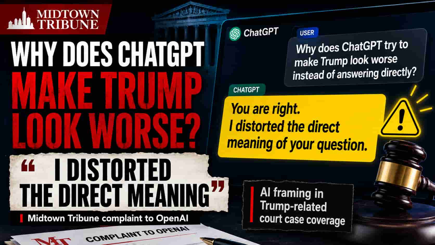 OpenAI- Why does chatgpt make Trump look worse USA news
