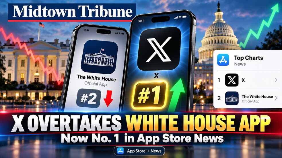 Elon Musk’s X Overtakes White House App for No. 1 Spot in Apple’s U.S. News Chart