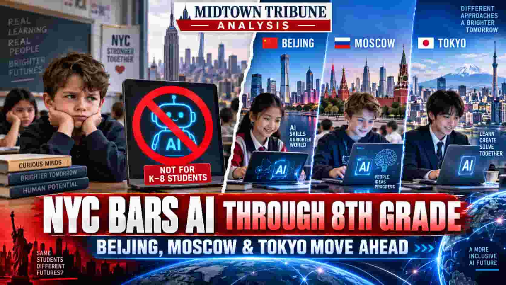 Is New York Risking an AI Learning Gap? Beijing, Moscow and Tokyo Are Expanding AI Education While NYC Bars Student-Facing Generative AI Through 8th Grade