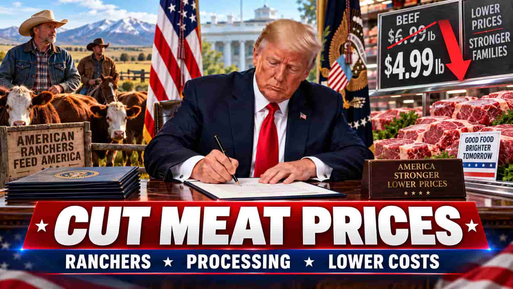President Donald Trump signed two executive orders on September 4 aimed at strengthening America’s ranching industry, expanding opportunities for smaller meat processors