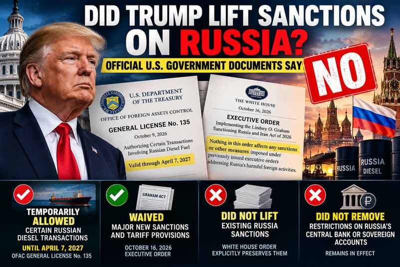 Did Trump Lift Russia Sanctions? California Refinery Closures and Diesel Supply Explained