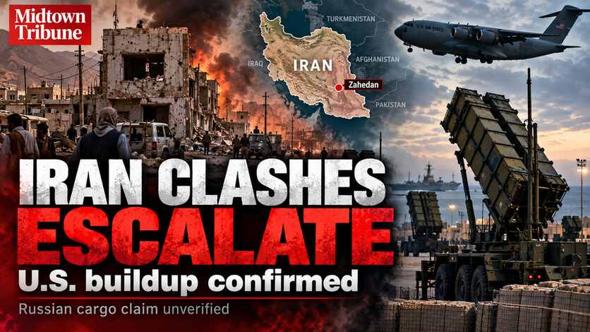 Iranian Forces Kill Six Near Zahedan as U.S. Reinforces Gulf Defenses; Russian Cargo-Plane Claim Unverified