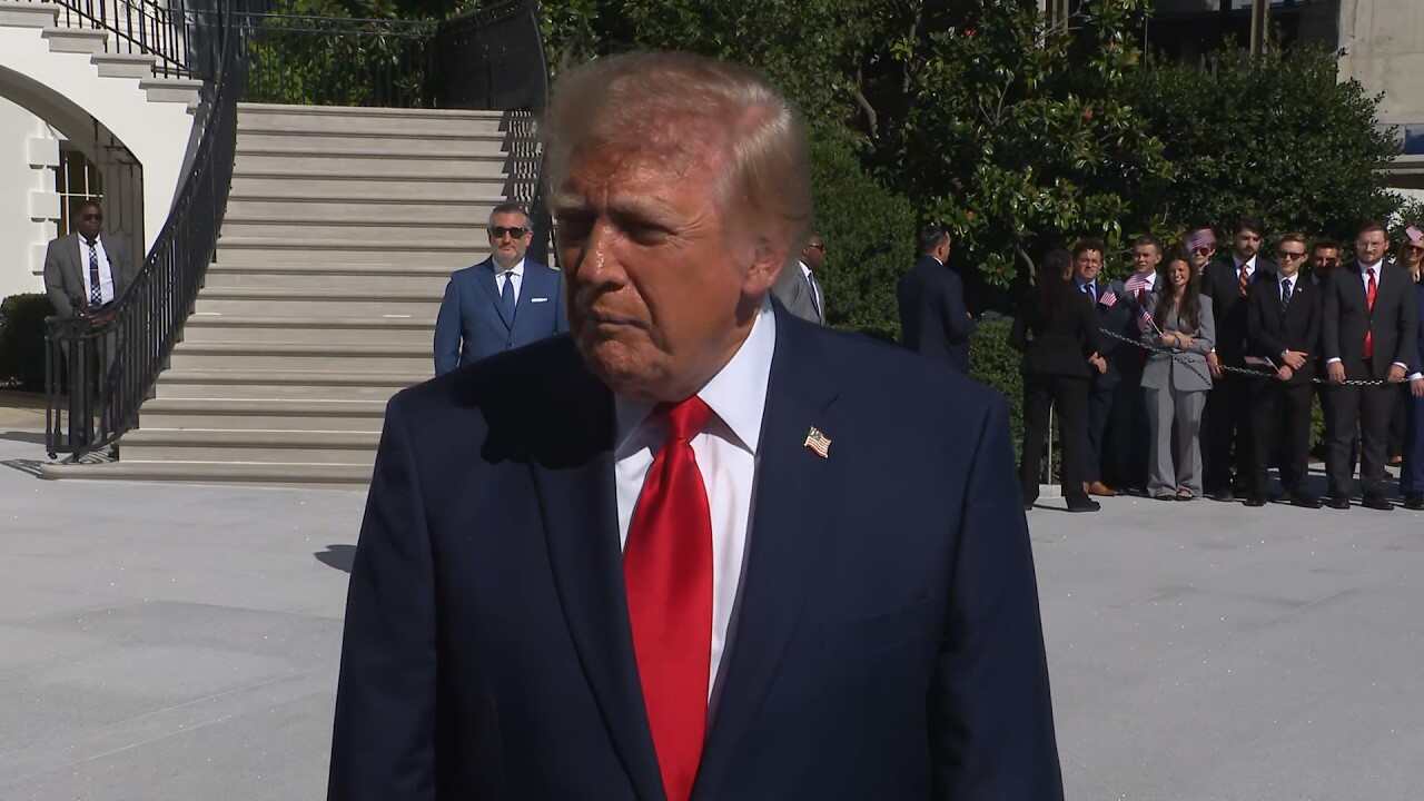 President Trump Gaggles with Press Upon Departure from the White House