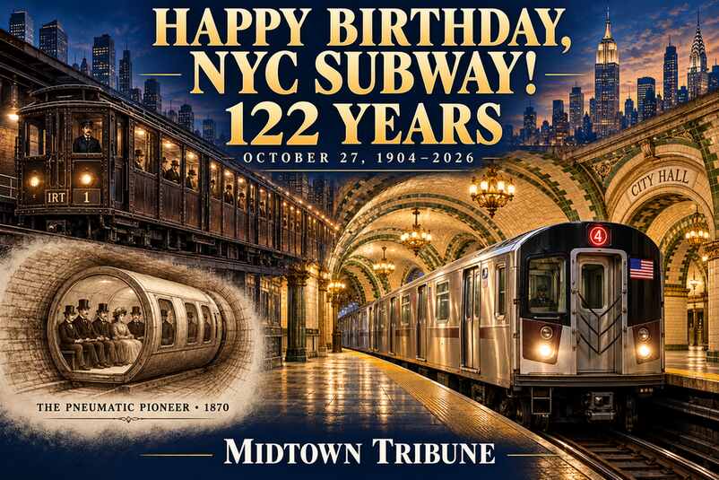 New York subway 122nd birthday